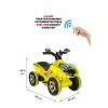 Uj Toys Uzaktan Kumandalı Akülü Atv 6V Ranger Sarı