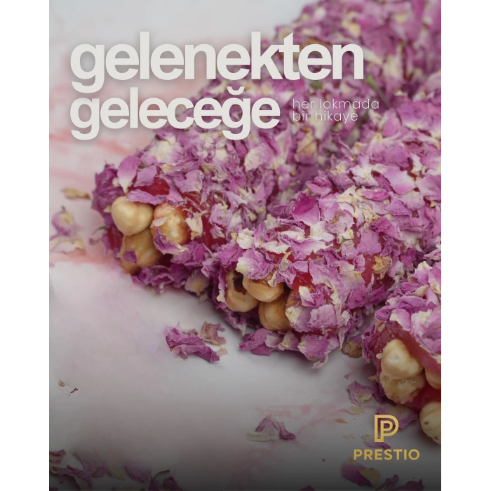 Gül Yapraklı Fındıklı Lokum 700g, Premium Metal Kutuda Türk Lokumu