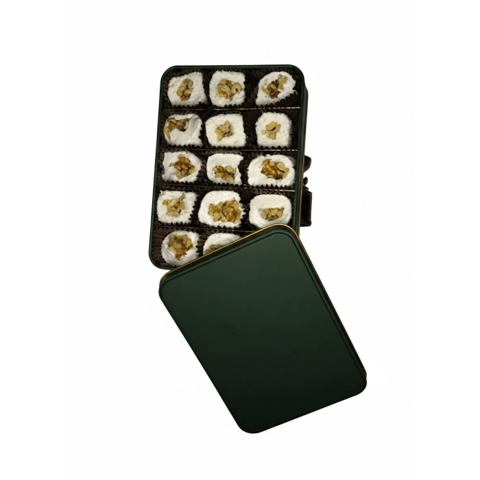 Sultan Cevizli Sarma Lokum 700g, Premium Metal Kutuda Türk Lokumu