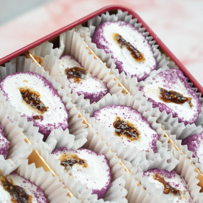 İncir Dolgulu Kadife Mix Kaplı 400g, Premium Metal Kutuda Türk Lokumu