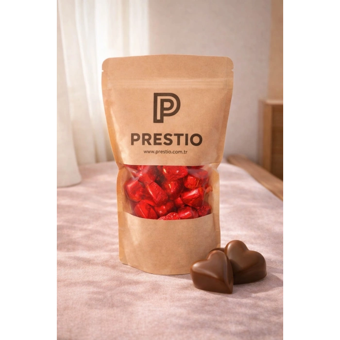 Mini Kalp Sargılı Sütlü Çikolata 250g