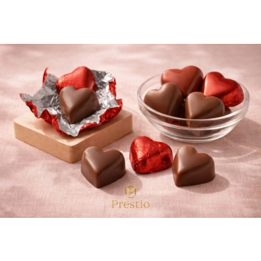 Mini Kalp Sargılı Sütlü Çikolata 1000g