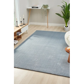 Seyran Halı Bali Koleksiyonu Yumuşak Dokulu Shaggy Halı 4500 Mavi