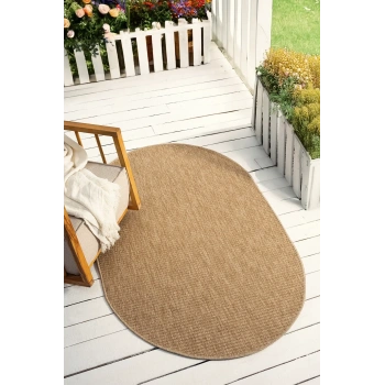Seyran İndia Koleksiyonu Oval Jüt Görünümlü Halı