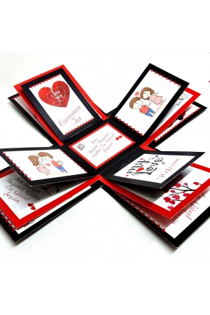 12 Farklı Romantik Söz ve Görsel İçeren Patlayan Kutu