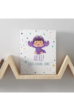 Akrep Burcuna Özel Tasarım Kanvas  Tablo