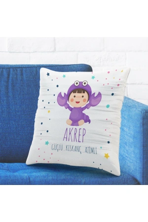 Akrep Burcuna Özel Tasarımlı Sevimli Yastık Kılıfı