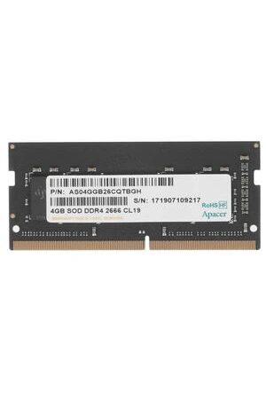 Apacer 4GB (1x4GB) 2666Mhz CL19 DDR4 Notebook SODIMM Ram (ES.04G2V.KNH)