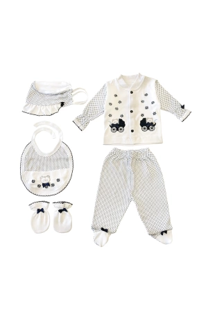 Sema Bebe 5li Premature Puanlı Set - Mavi