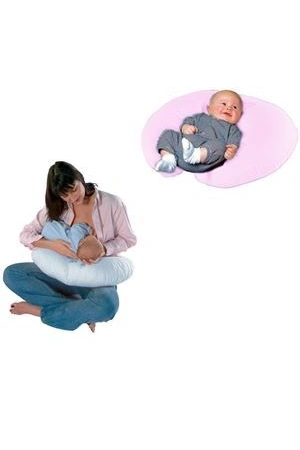 Sema Bebe Emzirme ve Bebek Destek Minderi - Pembe