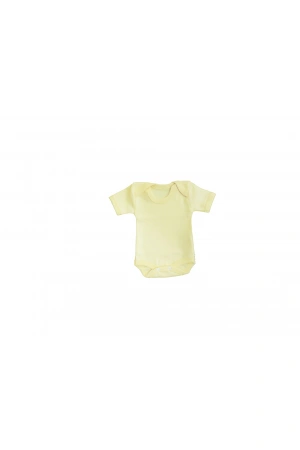 Sema Bebe Yarım Kol Badi (Body) 0-3 Ay - Sarı