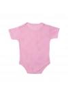 Sevi Bebe Jakarlı Yarım Kollu Body - Pembe 12 Ay