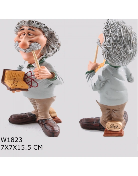Albert Einstein Özel Dekoratif Biblo