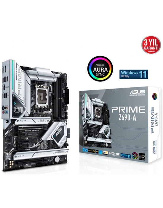 ASUS PRIME Z690-A DDR5 6000Mhz(OC) HDMI DP M.2 ATX 1700p