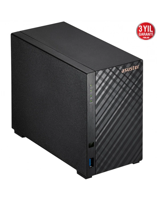 ASUSTOR AS1102T 2 SLOT 1GB DDR4 3.5 NAS DEPOLAMA ÜNİTESİ