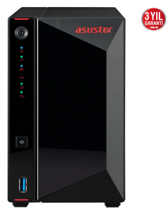ASUSTOR AS5202T 2 SLOT 2GB DDR4 3.5 NAS DEPOLAMA ÜNİTESİ