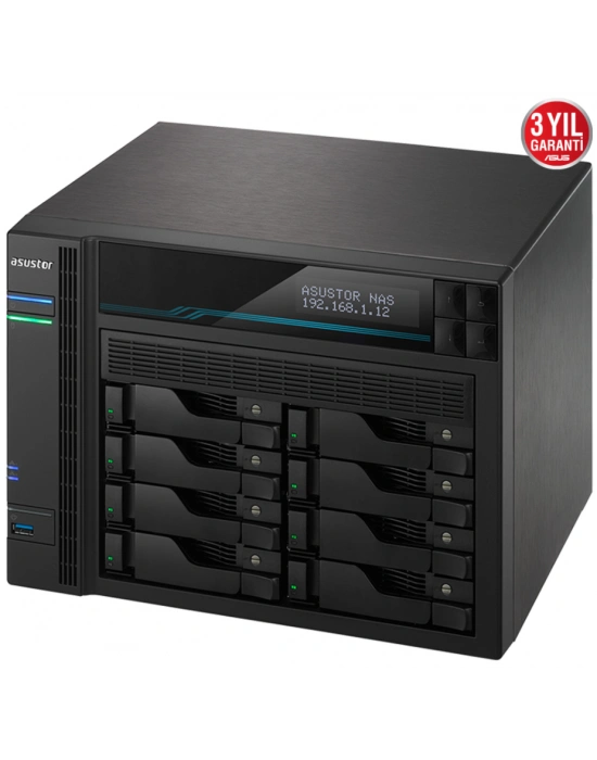 ASUSTOR AS6508T 8 SLOT 8GB DDR4 3.5 NAS DEPOLAMA ÜNİTESİ