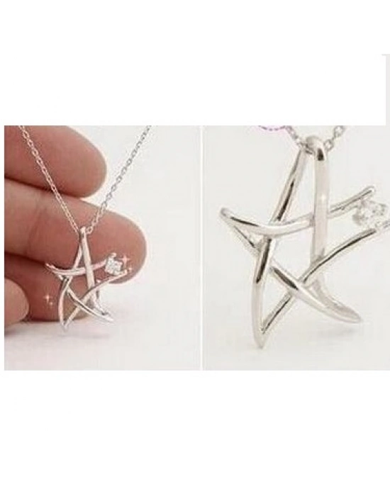 Bayan Liya Zirkon Taşlı Yıldız Kolye