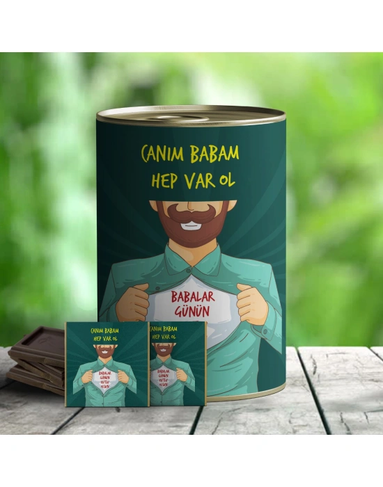 Canım Babam Çikolata Hediye Konservesi