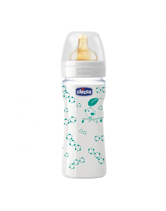 Chicco Desenli Cam Kauçuk Biberon - 240 ML