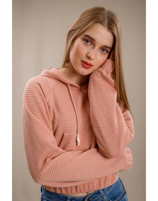 Kanguru Cepli Sweatshirt - PUDRA