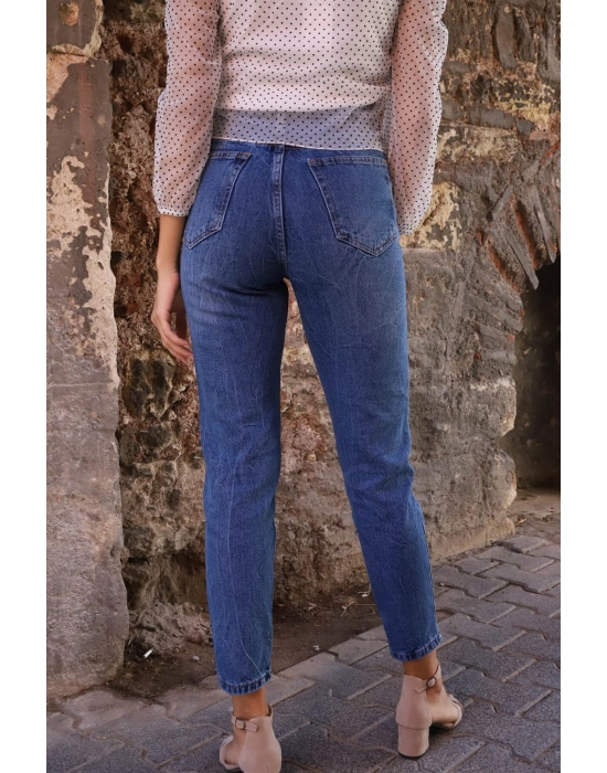 MOM Jeans - LACİVERT