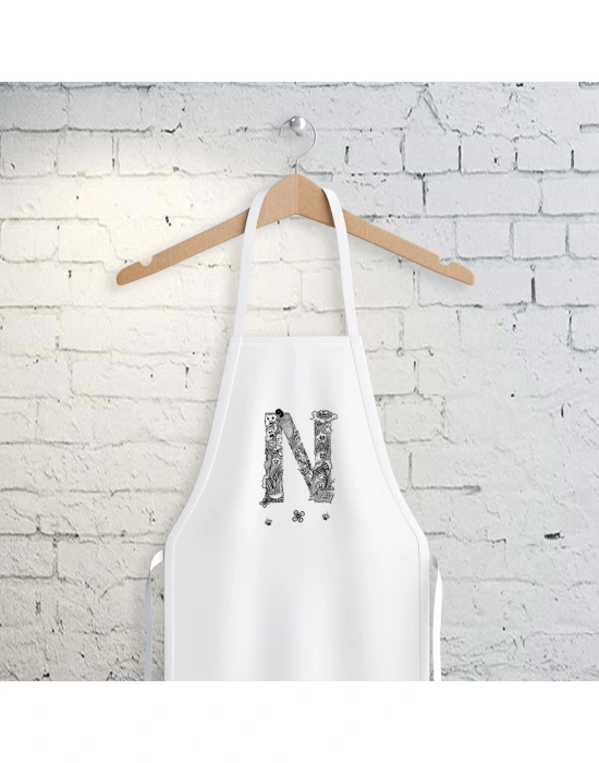 N Harfi Tasarımlı Mutfak Önlüğü