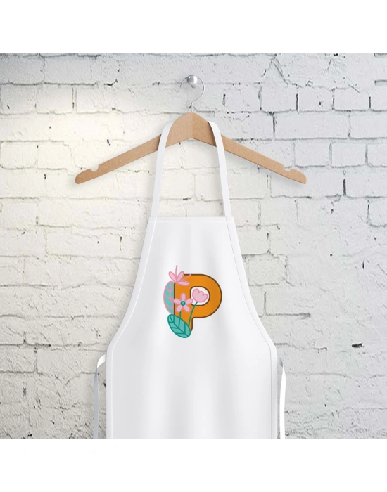 P Harfi Tasarımlı Mutfak Önlüğü