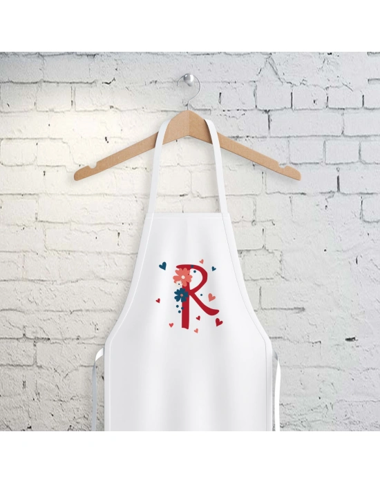 R Harfi Tasarımlı Mutfak Önlüğü