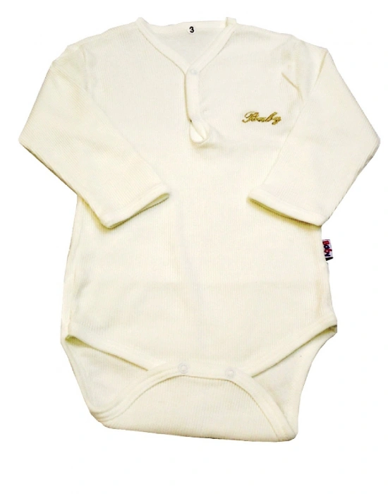 Sema Baby Uzun Kol Kaşkorse Badi (Body) - Ekru 0-6 Ay