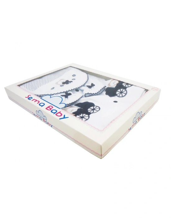 Sema Bebe 5li Premature Puanlı Set - Mavi