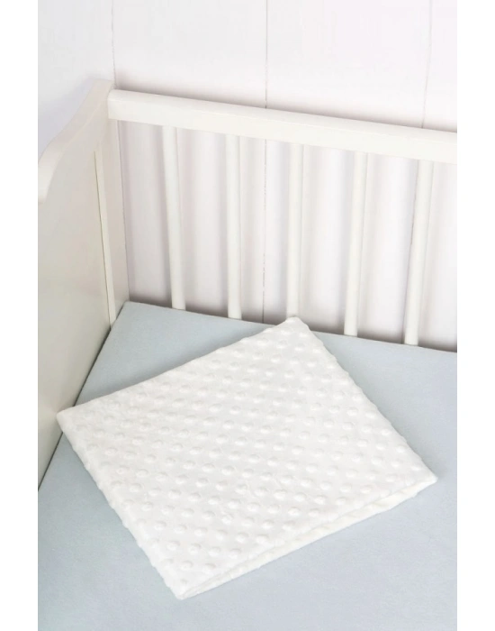 Sema Bebe Fluffy Battaniye (Kabartma Desenli) - Ekru