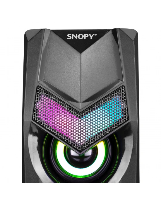SNOPY SN-X25 2.0  RGB IŞIKLI 3WX2SİYAH USB SPEAKER