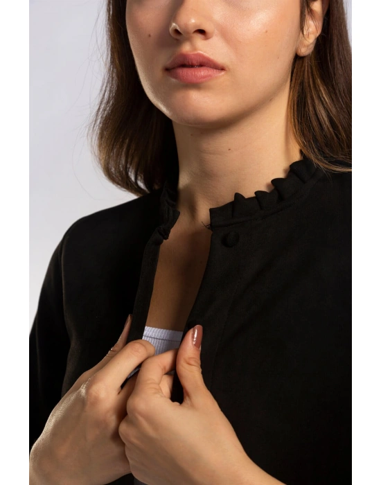 Süet Gömlek-SİYAH