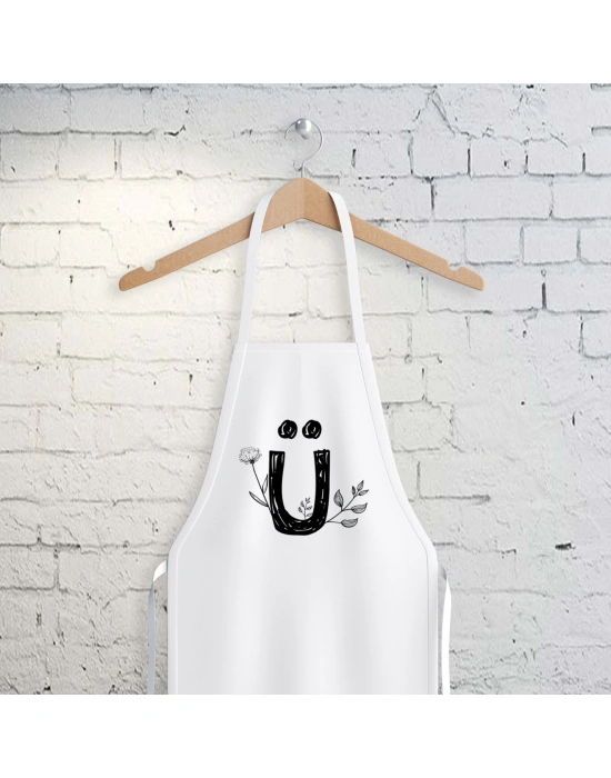Ü Harfi Tasarımlı Mutfak Önlüğü