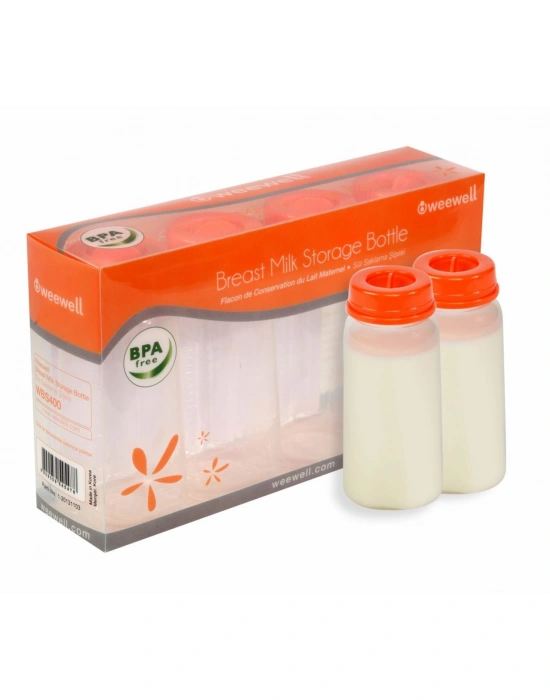 Weewell Süt Saklama Şişesi 4lü - WBS400