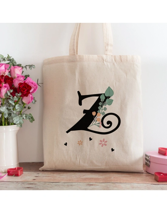 Z Harfi Tasarımlı Alışveriş Plaj Bez Çanta