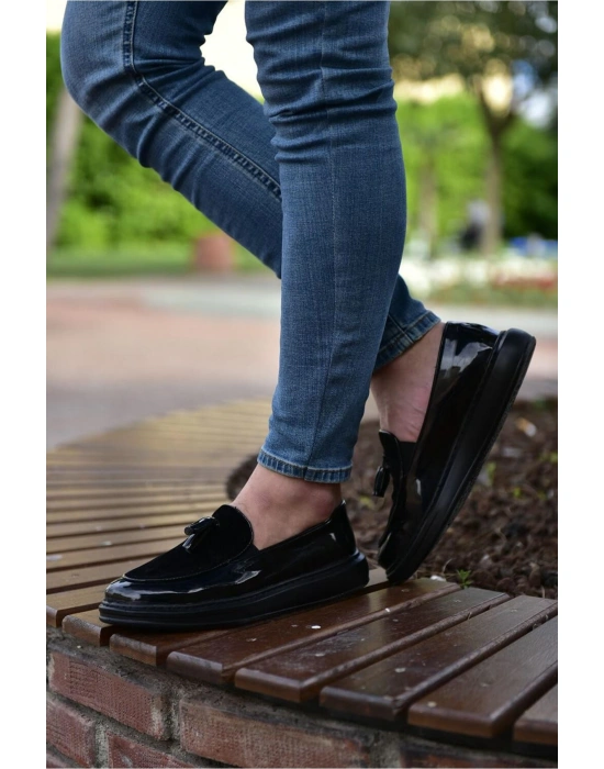 CH002 Rugan ST Erkek Ayakkabı SIYAH