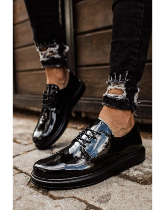 CH003 Rugan ST  Erkek Ayakkabı SIYAH