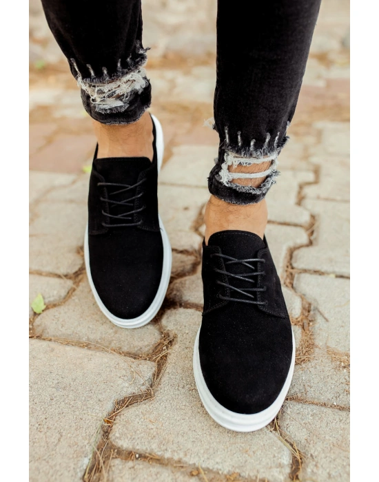 CH003 Süet BT Erkek Ayakkabı SIYAH