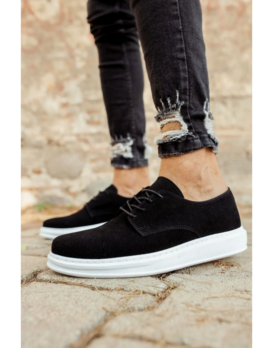 CH003 Süet BT Erkek Ayakkabı SIYAH