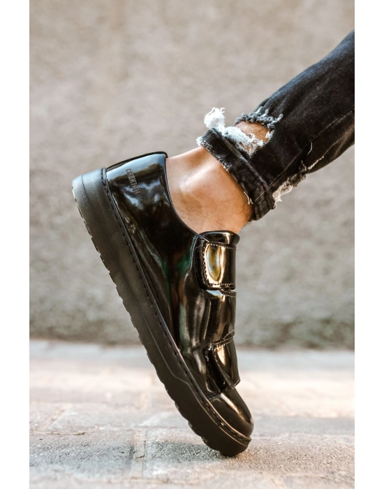 CH007 Rugan ST Erkek Ayakkabı SIYAH