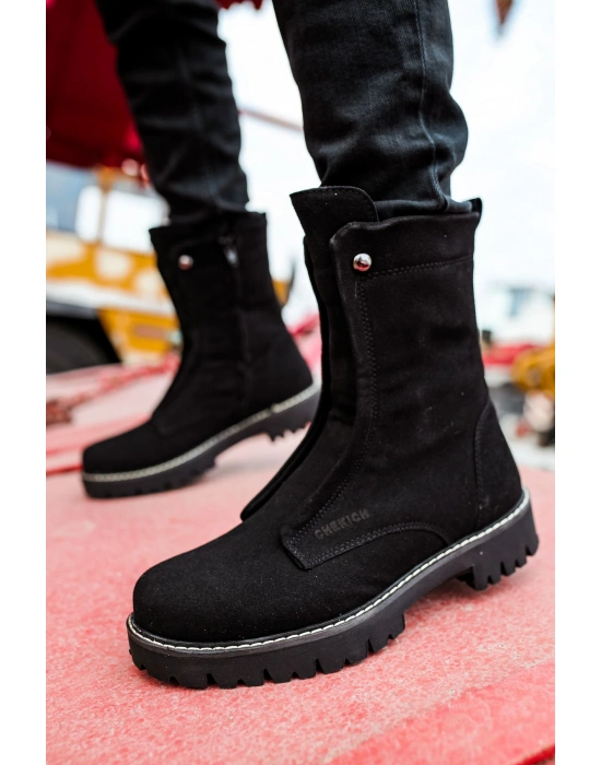 CH027 Süet ST Erkek Bot SIYAH