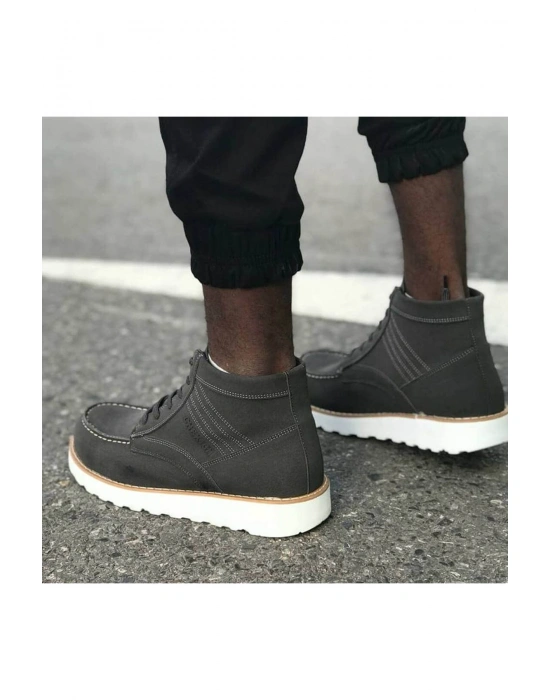 CH047 Süet BT Erkek Bot ANTRASIT