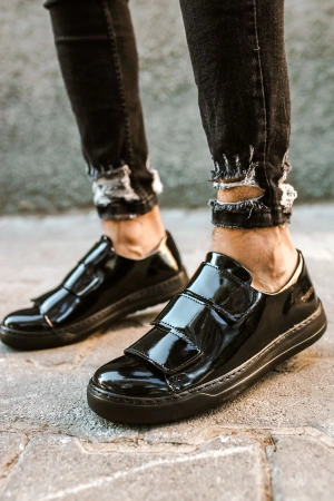 CH007 Rugan ST Erkek Ayakkabı SIYAH