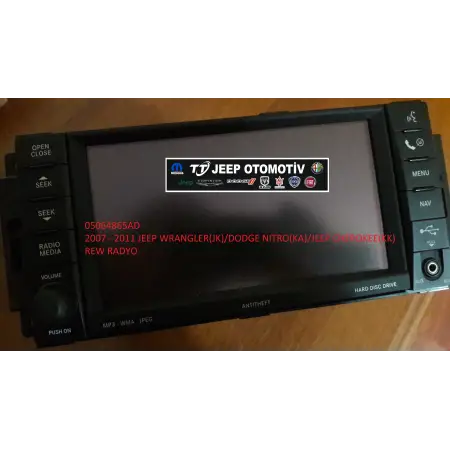 2007-11 Jeep Wrangler / Dodge Nitro / Cherokee Radyo 05064865AD - 2.El Ürün