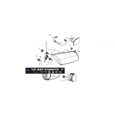 2010-2014 Dodge Challenger/Nitro/Caliber ön sis farı 05182025AA