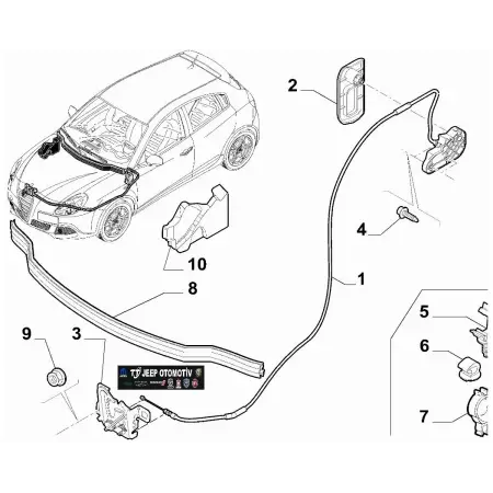 2010 - 2020 Alfa Romeo Giulietta Kaput Kilidi 50509834