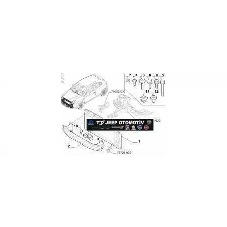 2010-2020 Alfa Romeo Giulietta Ön Tampon Demiri 51805761