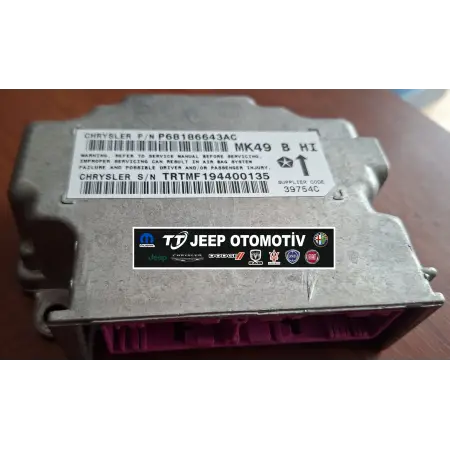 2011 - 2014 Jeep Compass Havayastığı Airbag Beyni 68186643AC - 2.El